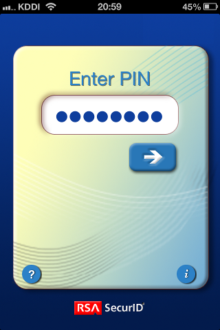 Enter PIN code.